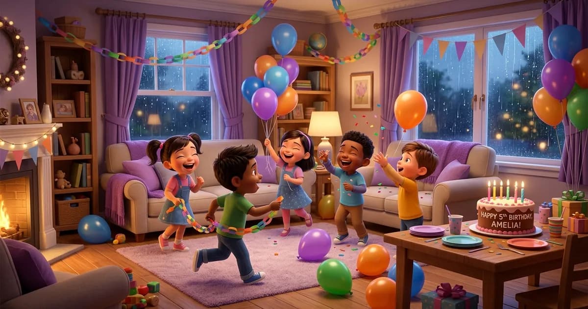 Titelbild: Kindergeburtstag-Spiele für drinnen