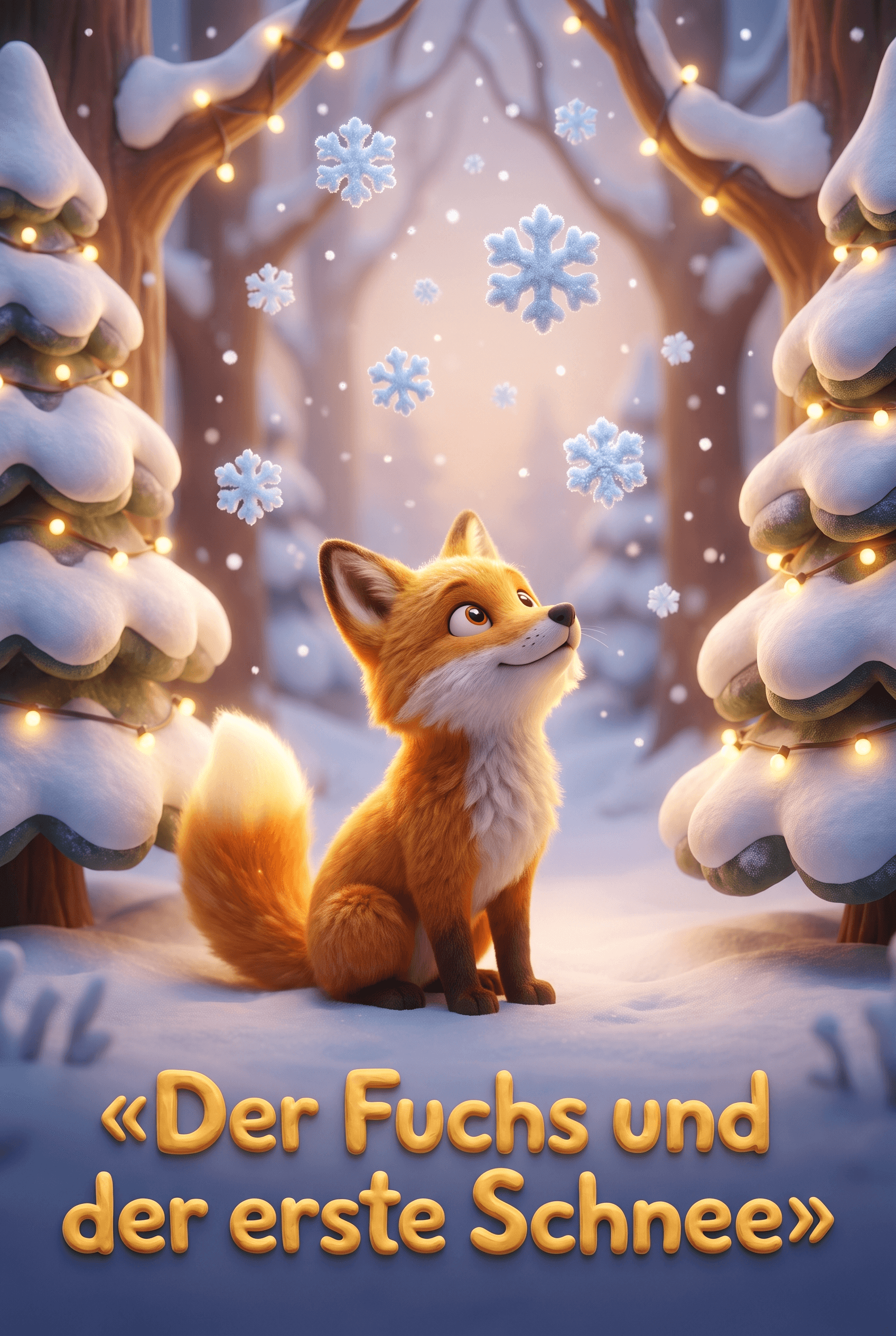 Der Fuchs und der erste Schnee