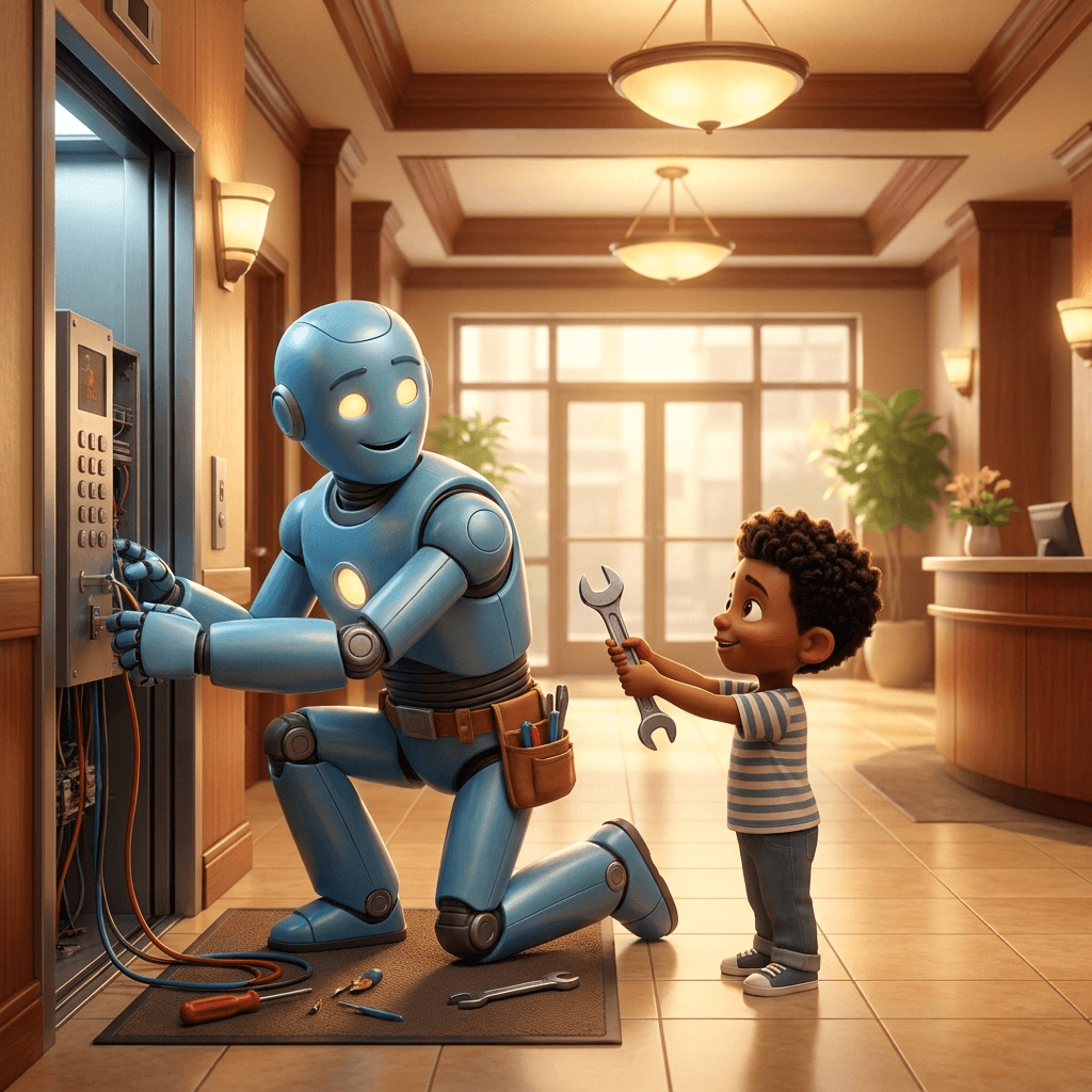 Issa und der Reparatur-Roboter